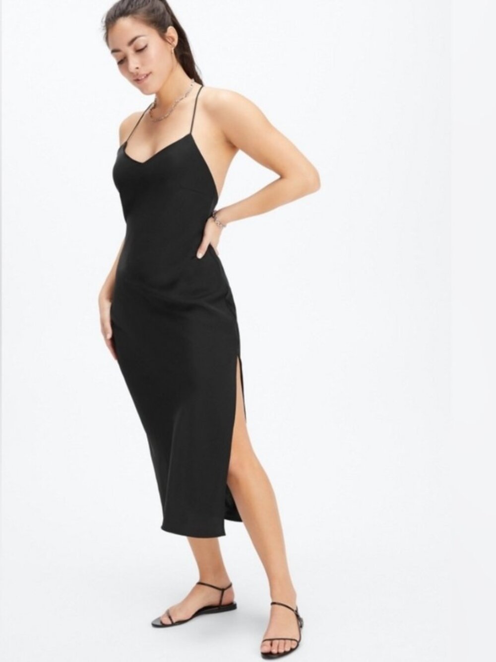 Fabletics Midi Slip Dress - L